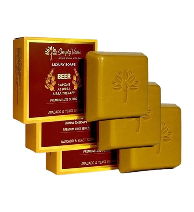 Simply Vedic Luxury Soap BEER ( Pack of 3 )