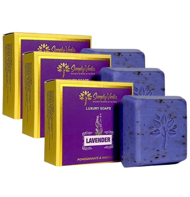 Simply Vedic Luxury Soap Laveder ( Pack of 3 )